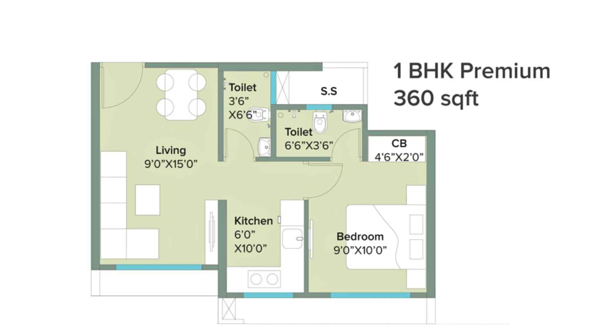 Marathon-NeoHomes-Narmada-Floor-Plan-1-BHK-Premium-360-Sqft