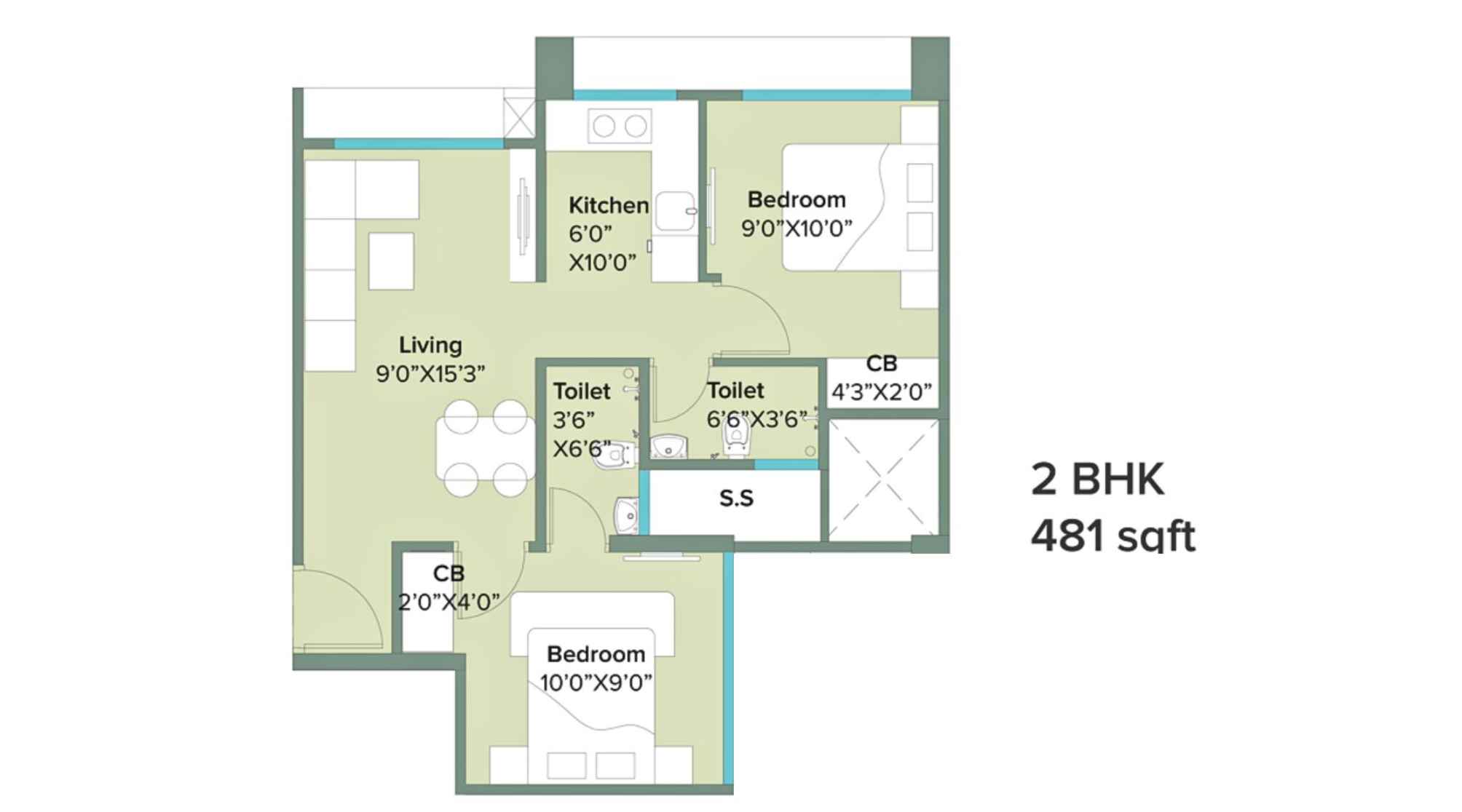 Marathon-NeoHomes-Narmada-Floor-Plan-2-BHK-481-Sqft