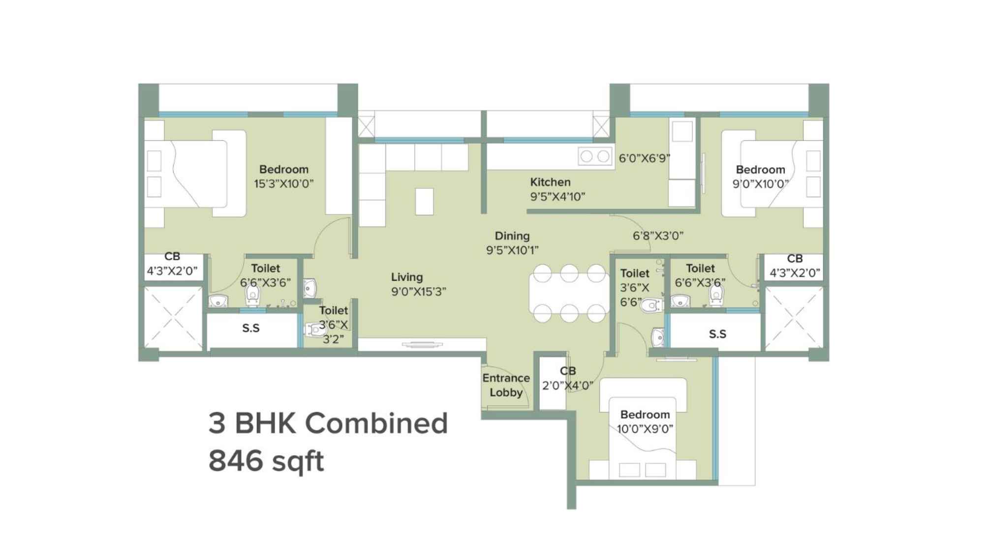 Marathon-NeoHomes-Narmada-Floor-Plan-3-BHK-Combined-846-Sqft